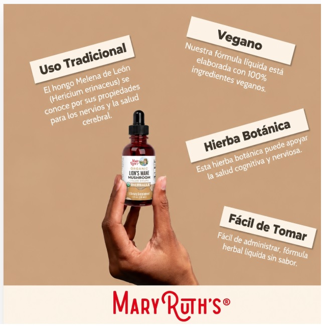MARYRUTH EXTRACTO LÍQUIDO DE HONGO DE MELENA DE LEÓN – 30 ML - 3