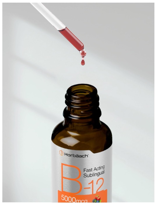 HORBAACH B12 VITAMINA 5000 MCG GOTAS SUBLINGUAL – 118 ML - 5