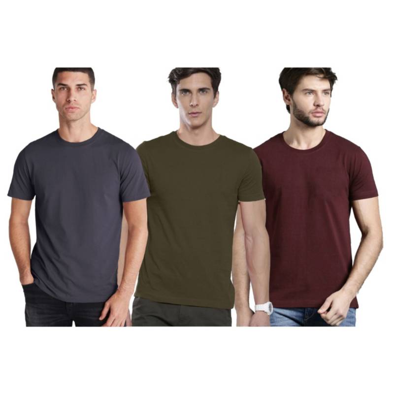 PACK 3 POLOS MANGA CORTA PARA HOMBRE. - 1