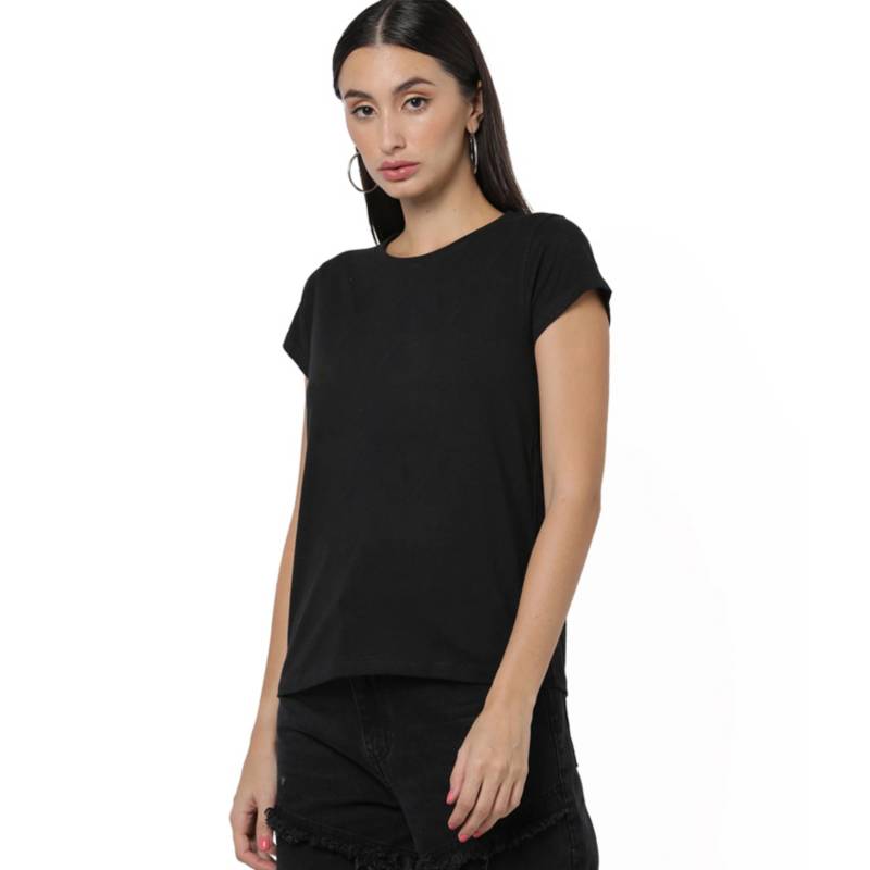POLO MANGA CORTA ALGODÓN MUJER SWISS LORD NEGRO - 1