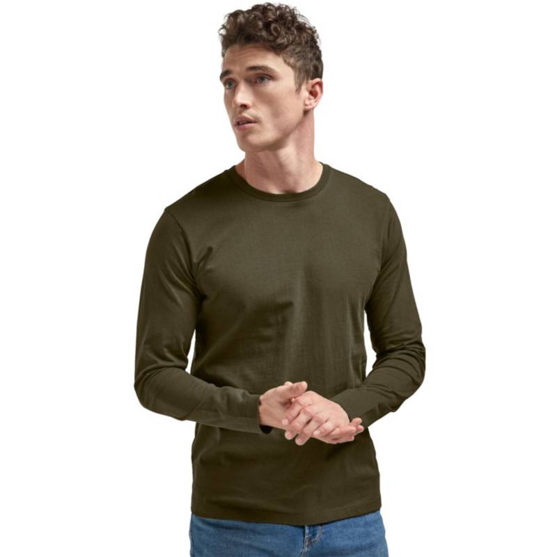 POLO MANGA LARGA ALGODÓN SWISS LORD VERDE MILITAR - 1