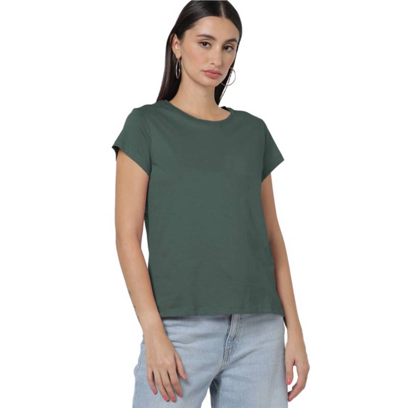 POLO MANGA CORTA ALGODÓN MUJER SWISS LORD VERDE - 1