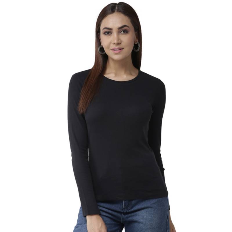 POLO MANGA LARGA ALGODÓN MUJER SWISS LORD NEGRO - 1