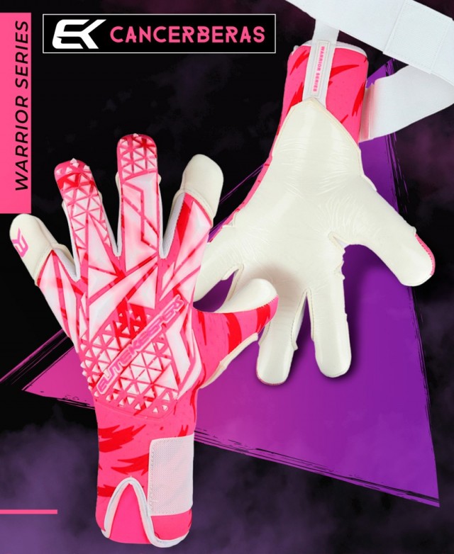 GUANTES ELITEKEEPERS ROSADO ARQUERO GAMA PROFESIONAL CANCERBERAS - 1
