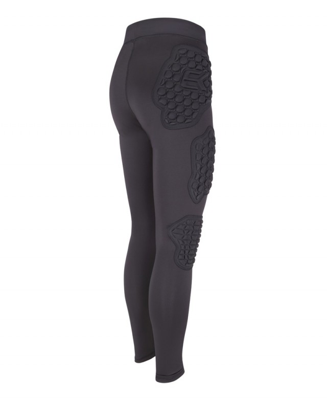 PANTALÓN FÚTBOL UNISEX ELITEKEEPERS NEGRO MALLA PORTERO CON PROTECCIONES EK 3D - 2