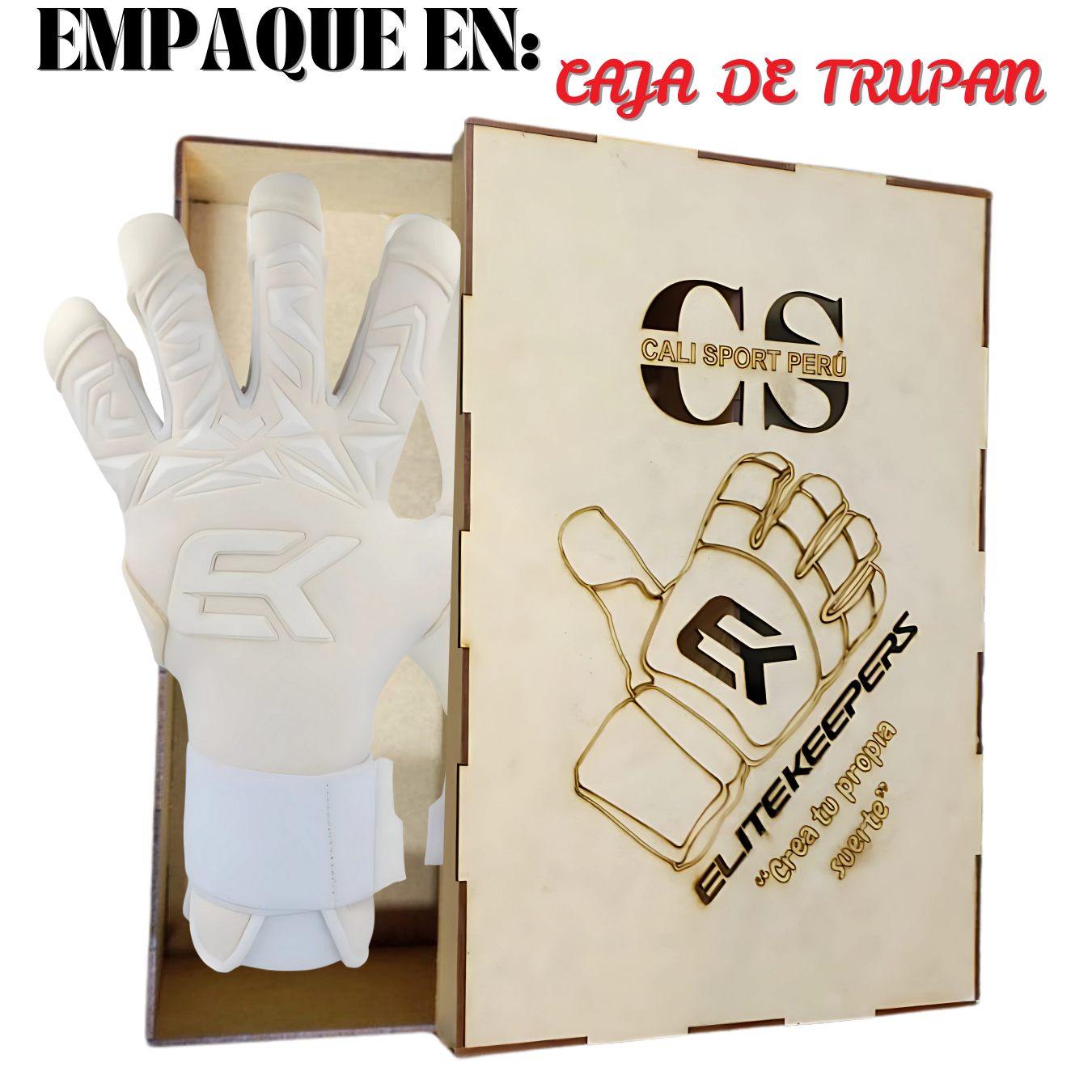 GUANTES ELITEKEEPERS BLANCO ARQUERO GAMA PROFESIONAL PRO - 3
