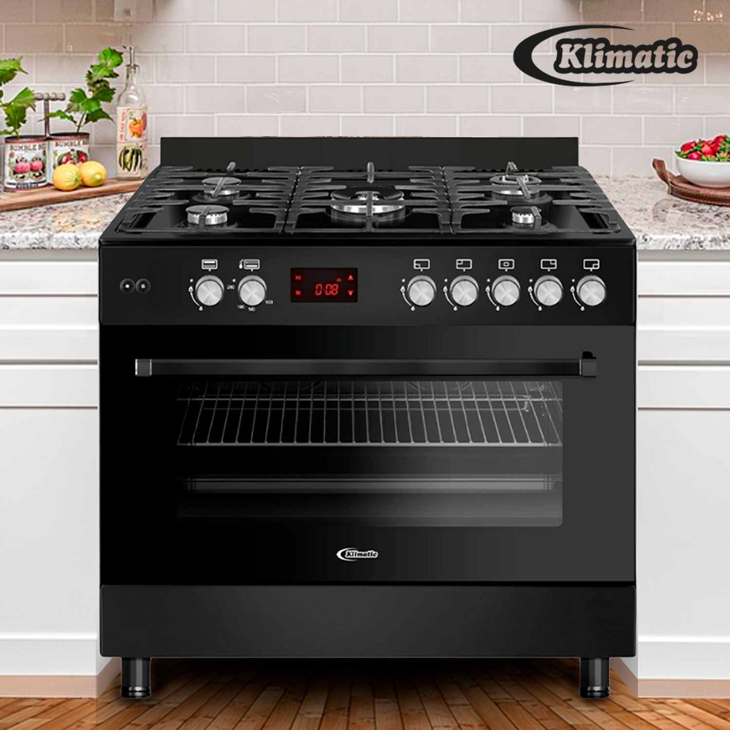 COCINA A GAS GLP/GN KLIMATIC 5 HORNILLAS ACCENT - 1
