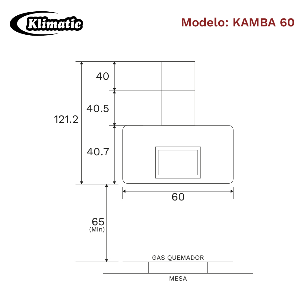 CAMPANA DECORATIVA 60CM KAMBA60 - 3