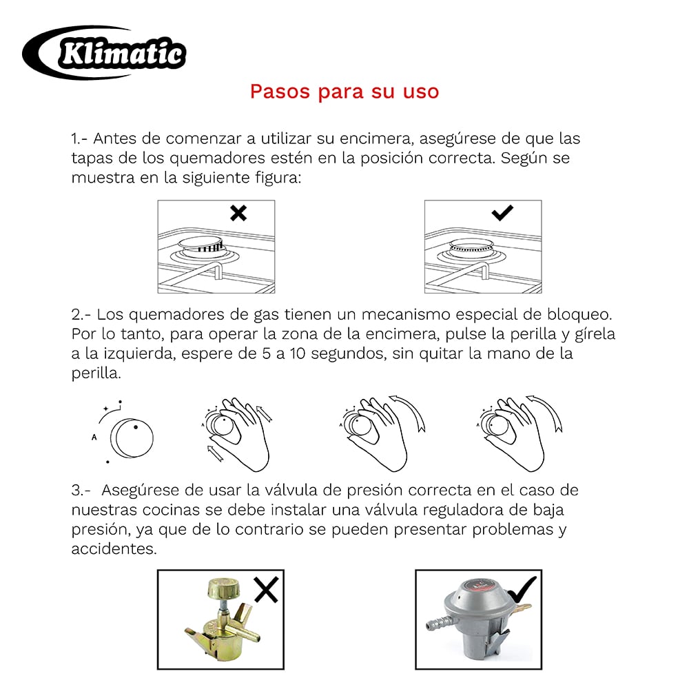 COCINA A GAS 4 HORNILLAS HAINZ - 4