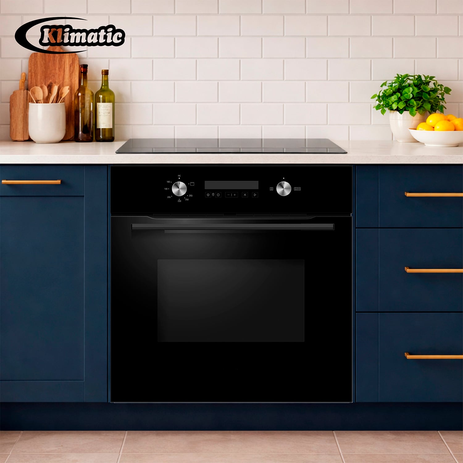 HORNO EMPOTRABLES A GAS KLIMATIC BONN BLACK 70L - 2