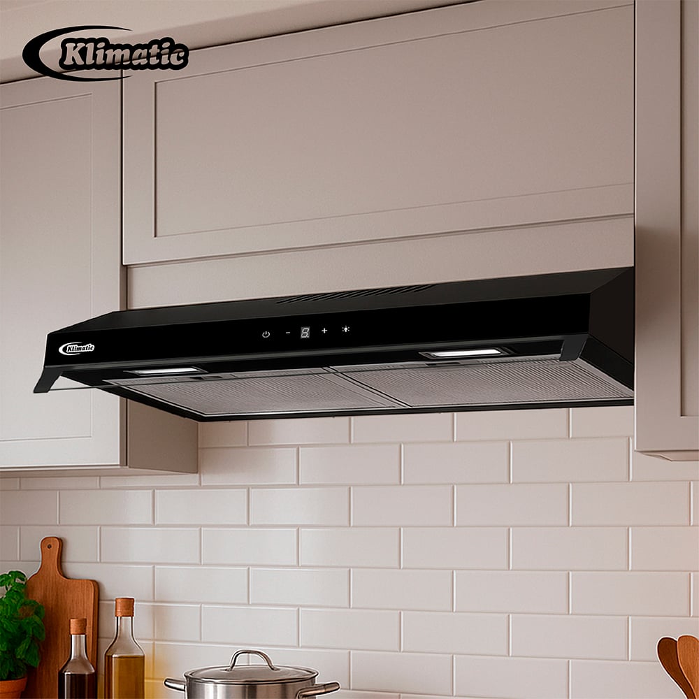 COMBO EMPOTRABLE KLIMATIC ENCIMERA A GAS TREVI 60 + CAMPANA VENTO BLACK PLUS 60CM - 5