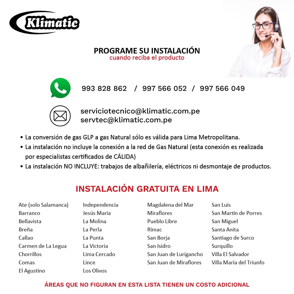 COMBO EMPOTRABLE KLIMATIC ENCIMERA A GAS TREVI 60 + CAMPANA VENTO BLACK PLUS 60CM - 9