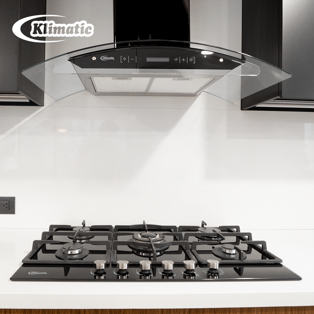 COMBO ENCIMERA A GAS GINA X +CAMPANA VENEZIA BLACK - 3