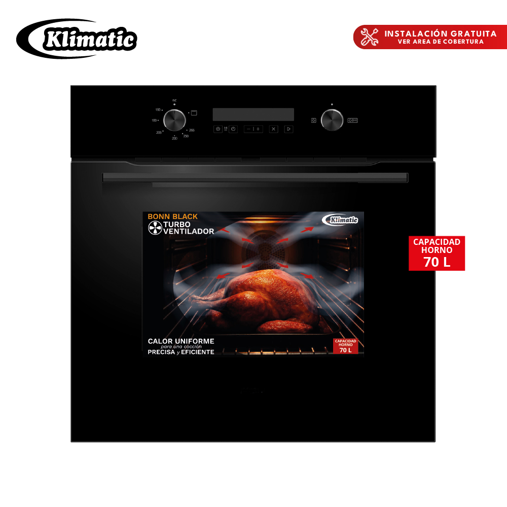 TRICOMBO EMPOTRABLE A GAS TREVI90-DELFT-BONN BLACK - 7