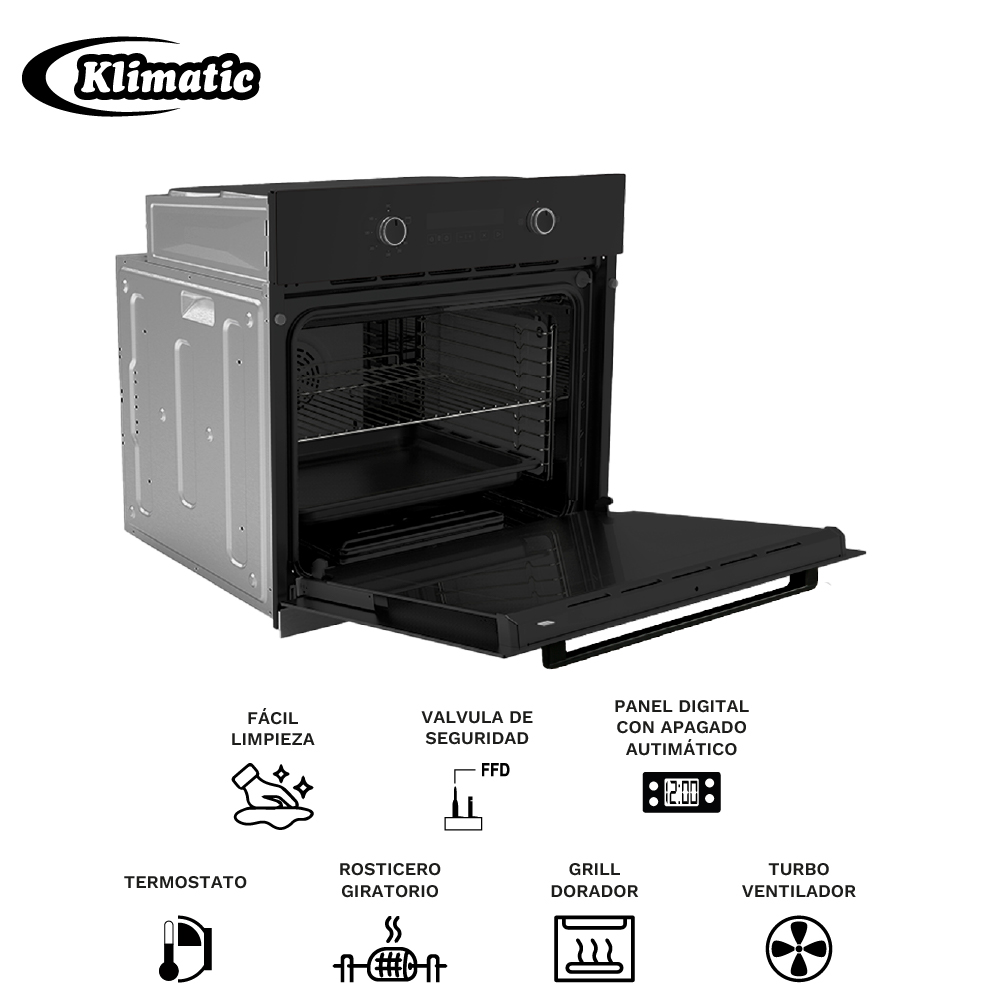 TRICOMBO EMPOTRABLE A GAS TREVI90-DELFT-BONN BLACK - 8