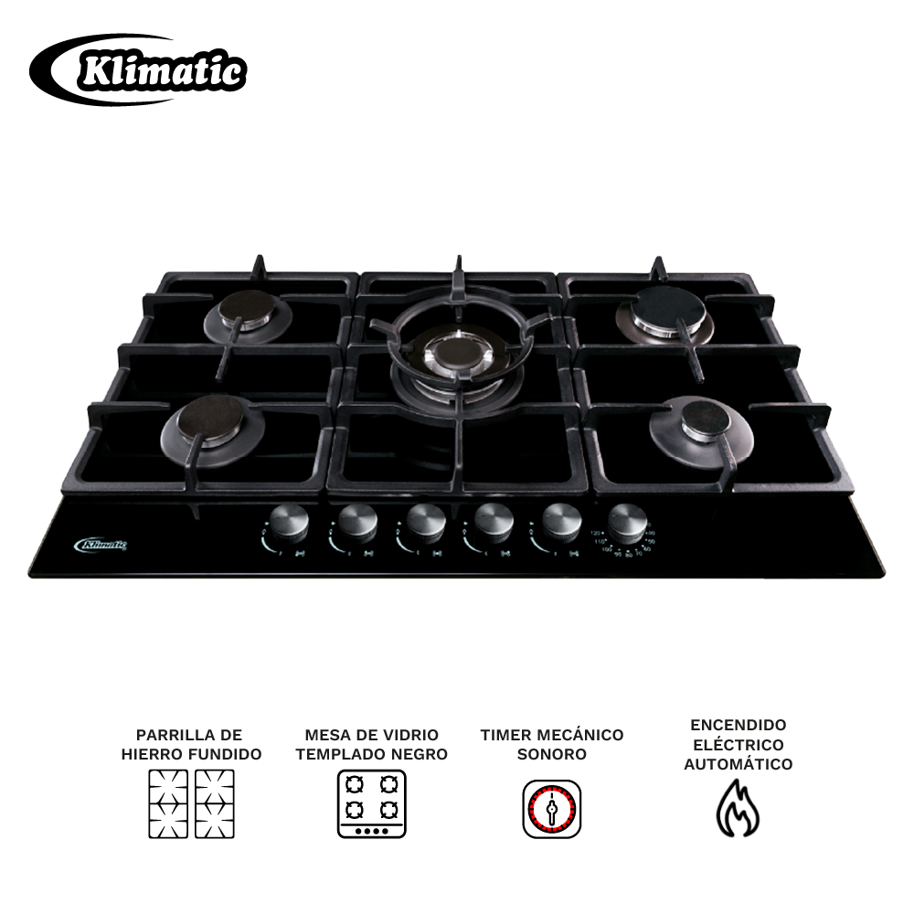 COMBO EMPOTRABLE A GAS TREVI 90 + CAMPANA DELFT 90CM - 2