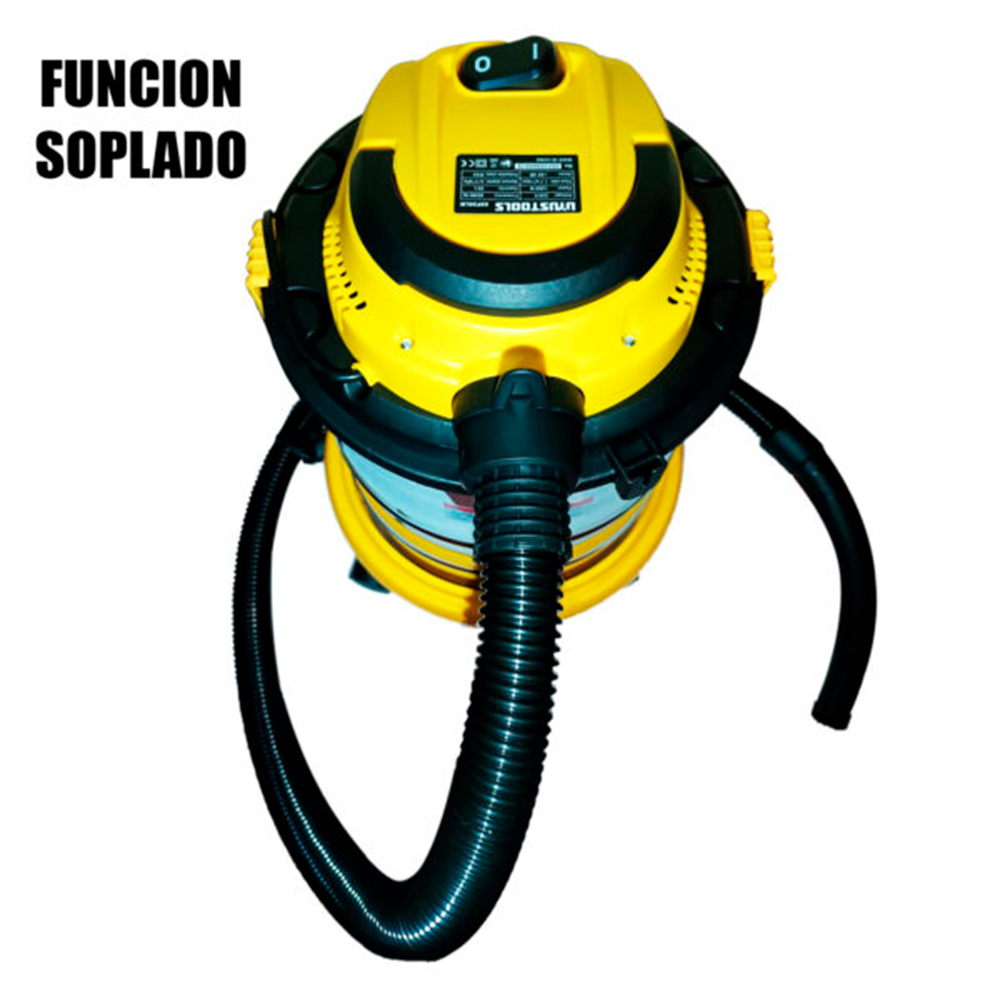 ASPIRADORA UYUSTOOLS SOPLADORA POLVO Y AGUA 20 LITROS 1200W 3 FUNCIONES ASP20LM - 6