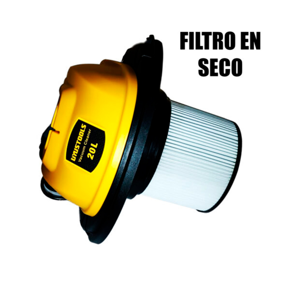 ASPIRADORA UYUSTOOLS SOPLADORA POLVO Y AGUA 20 LITROS 1200W 3 FUNCIONES ASP20LM - 7