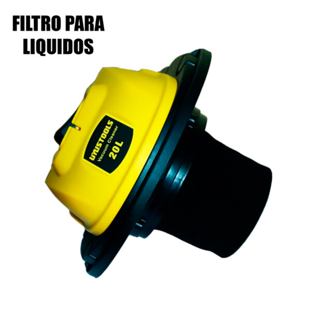 ASPIRADORA UYUSTOOLS SOPLADORA POLVO Y AGUA 20 LITROS 1200W 3 FUNCIONES ASP20LM - 8