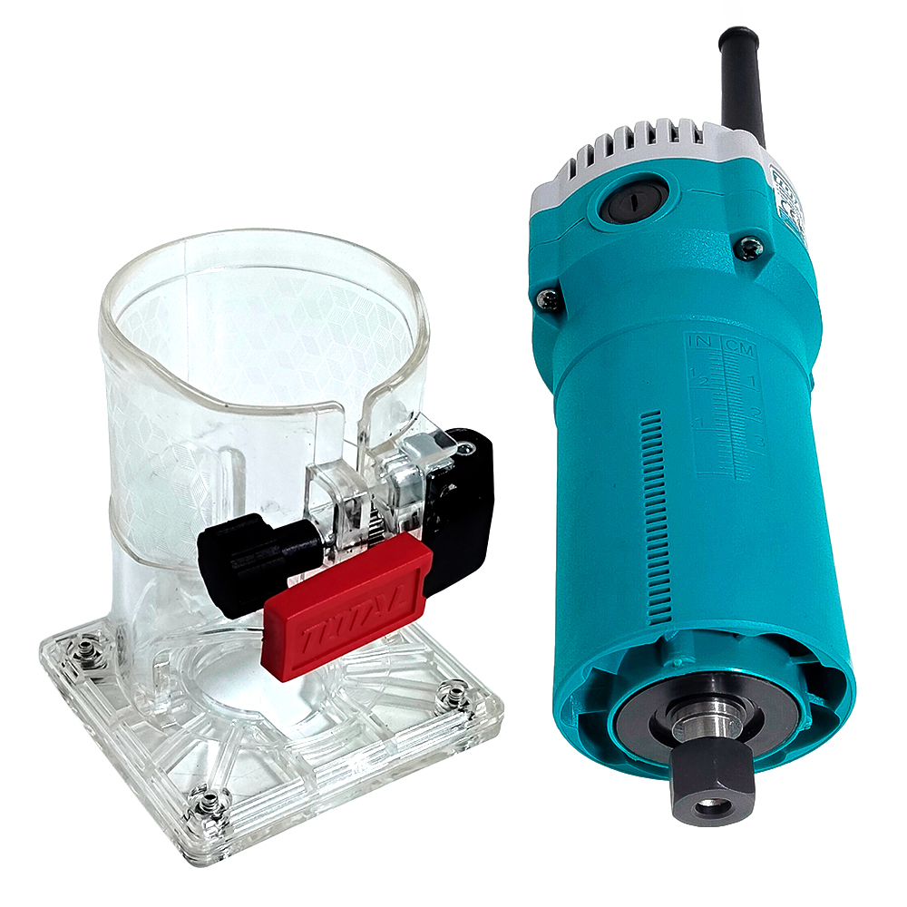 RUTEADORA FRESADORA TUPI DE MANO PALMA 6MM, 1/4' TOTAL TLT6001 600W + 12PZAS - 7