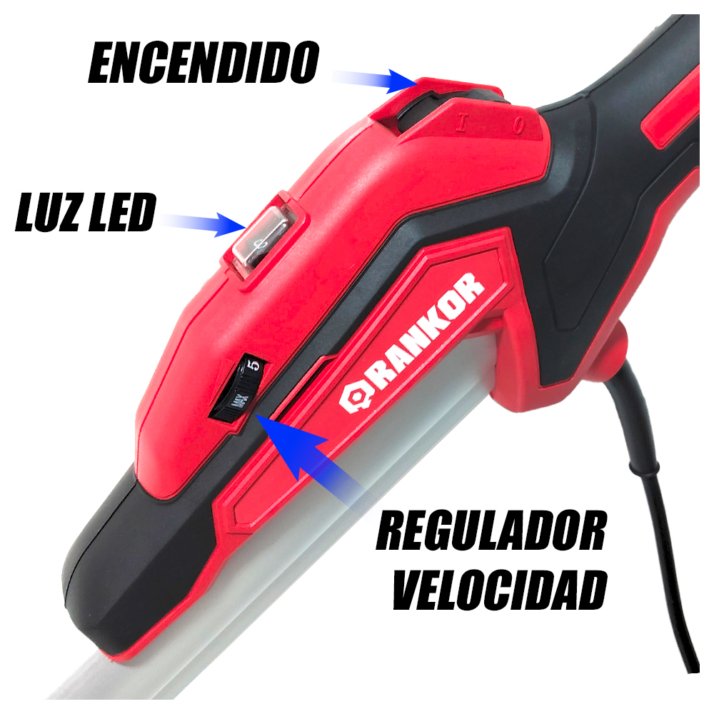LIJADORA INDUSTRIAL PARED TECHO DRYWALL PANELES YESO 9″ RANKOR RDS110001 1100W - 7