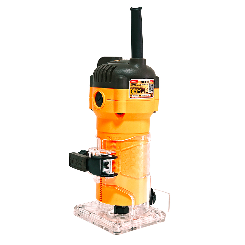 RUTEADORA FRESADORA TUPI DE MANO 6MM ¼″ PROFESIONAL INGCO PLM6001 600W 34500RPM + 12 FRESAS - 4