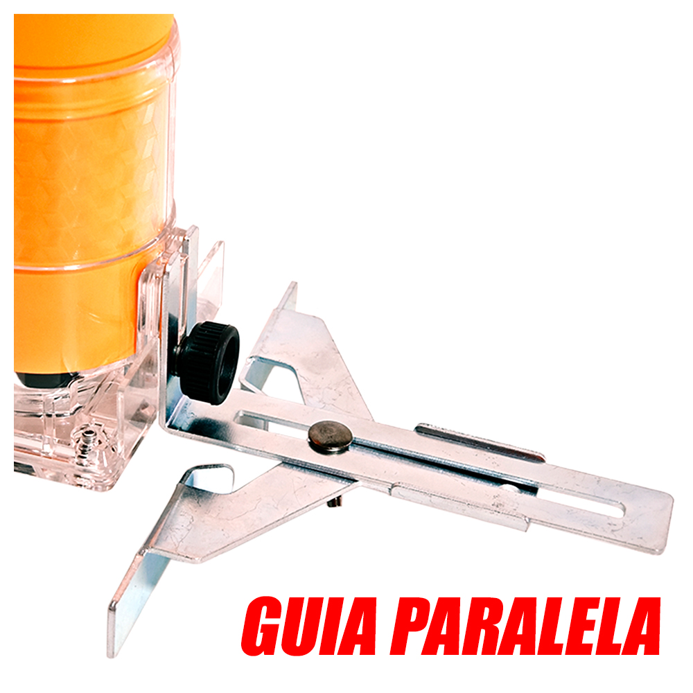 RUTEADORA FRESADORA TUPI DE MANO 6MM ¼″ PROFESIONAL INGCO PLM6001 600W 34500RPM + 12 FRESAS - 8
