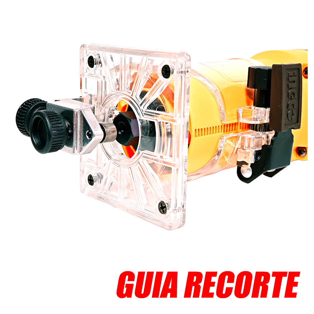 RUTEADORA FRESADORA TUPI DE MANO 6MM ¼″ PROFESIONAL INGCO PLM6001 600W 34500RPM + 12 FRESAS - 9