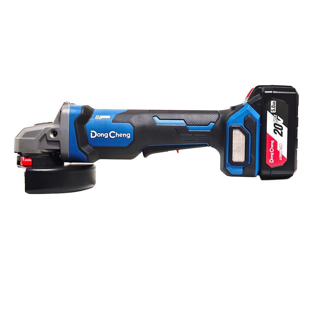 AMOLADORA ESMERIL ANGULAR 5″ DONGCHENG DCSM04-125PFK 20V 2BAT X 5AH HOMBRE MUERTO BRUSHLESS - 2