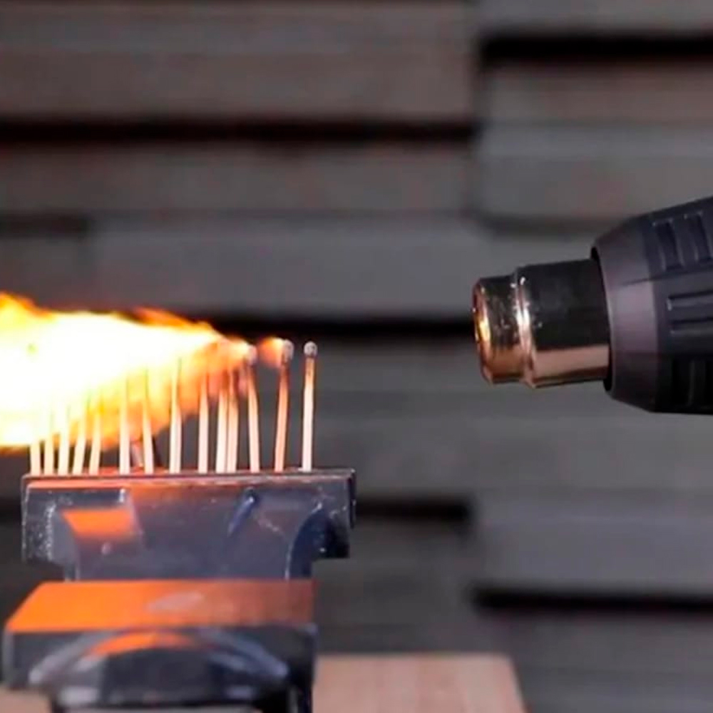 PISTOLA DE CALOR AIRE CALIENTE INDUSTRIAL TOTAL TB20045 50-550°C 2000W TEMPERATURA VARIABLE DOBLA TUBOS - 5