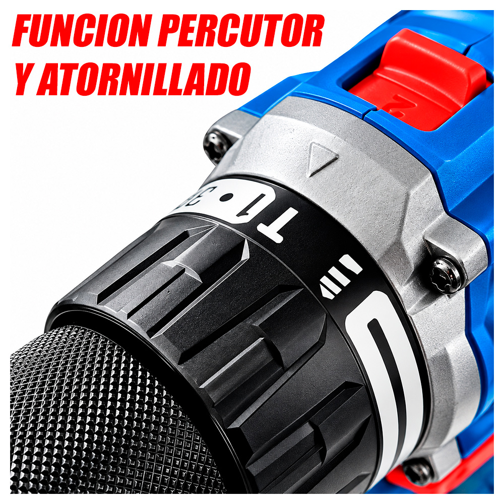 COMBO KIT DONGCHENG INDUSTRIAL DCKIT26AM TALADRO PERCUTOR + ATORNILLADOR DE IMPACTO 20V BRUSHLESS - 5