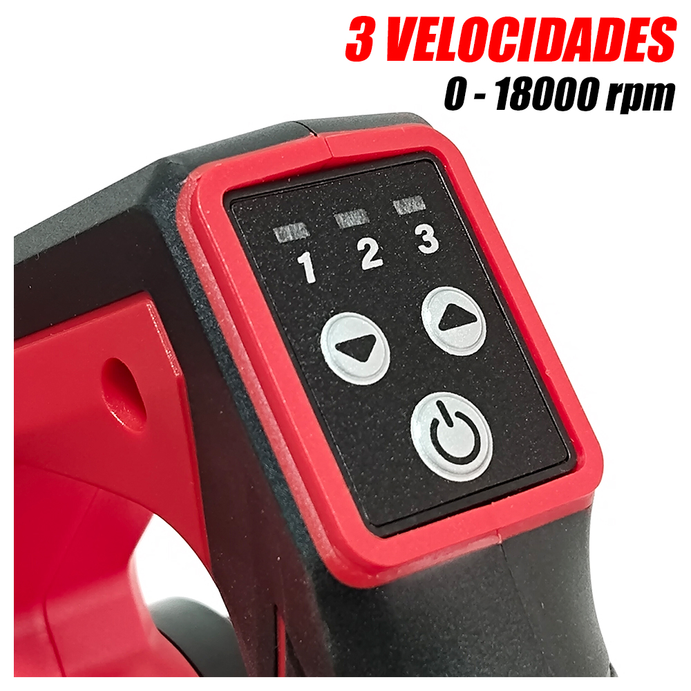 SOPLADORA ASPIRADORA INALAMBRICA RANKOR RLAB2001 20V 35M3MIN 2BAT X 2AH BRUSHLESS - 6
