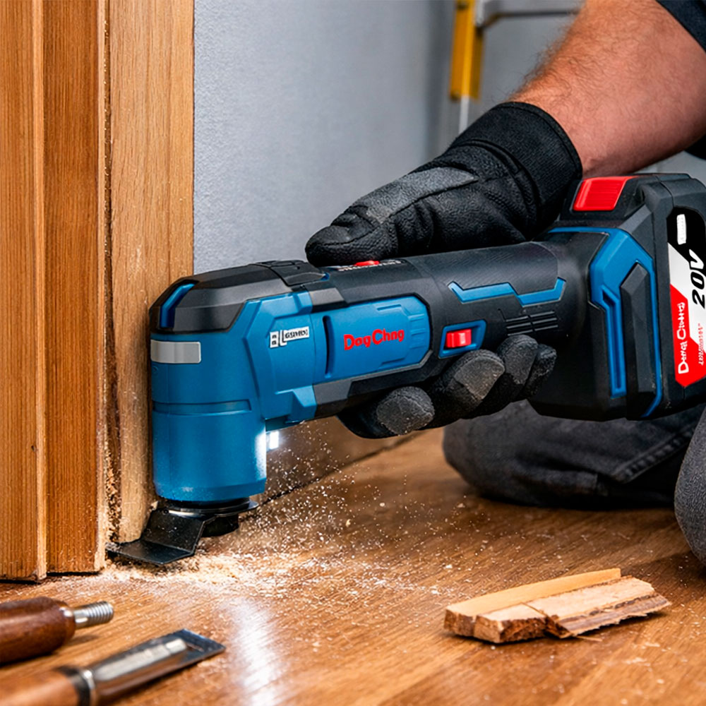 MULTIHERRAMIENTA SIERRA OSCILANTE MULTITOOL DONGCHENG DCMD20EM 20V 2BAT X 4AH BRUSHLESS - 5