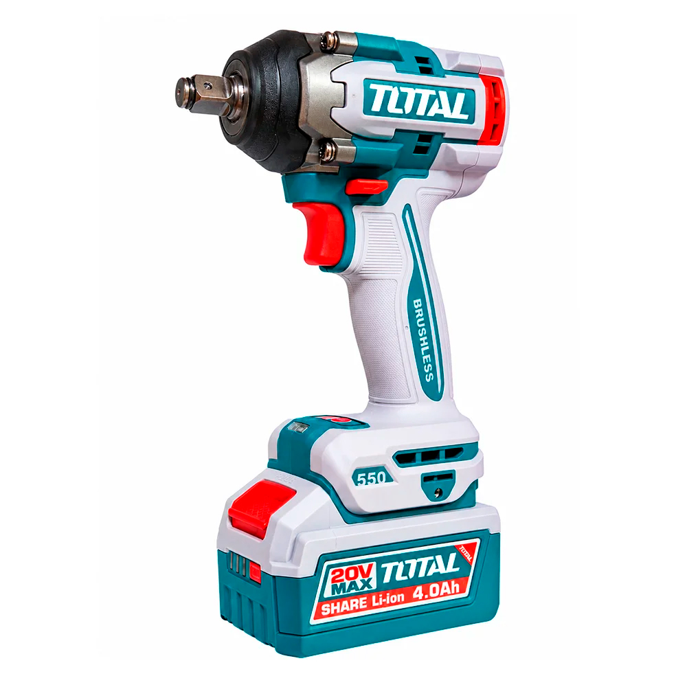 LLAVE DE IMPACTO 1/2'' TOTAL THKTHP41728 20V 550NM 2BAT X 4AH BRUSHLESS + 172 ACCESORIOS - 2