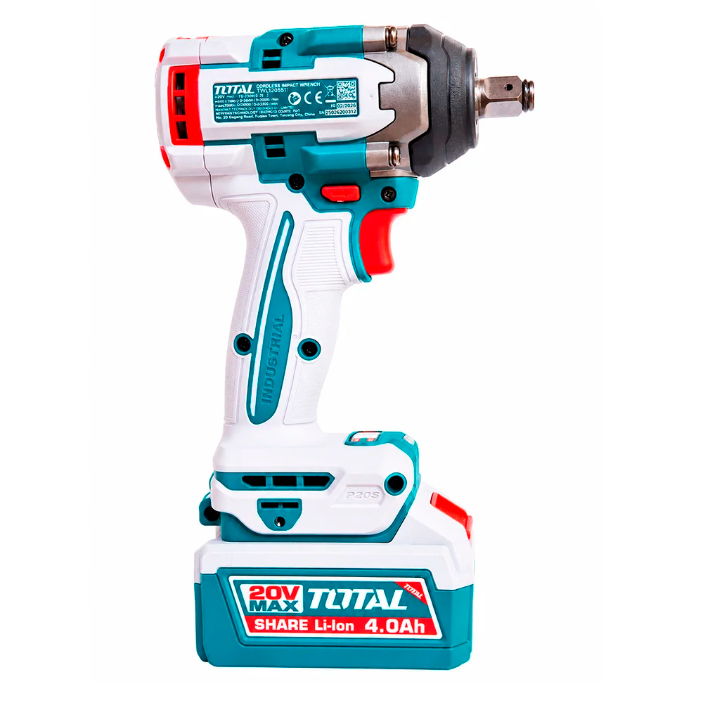 LLAVE DE IMPACTO 1/2'' TOTAL THKTHP41728 20V 550NM 2BAT X 4AH BRUSHLESS + 172 ACCESORIOS - 4
