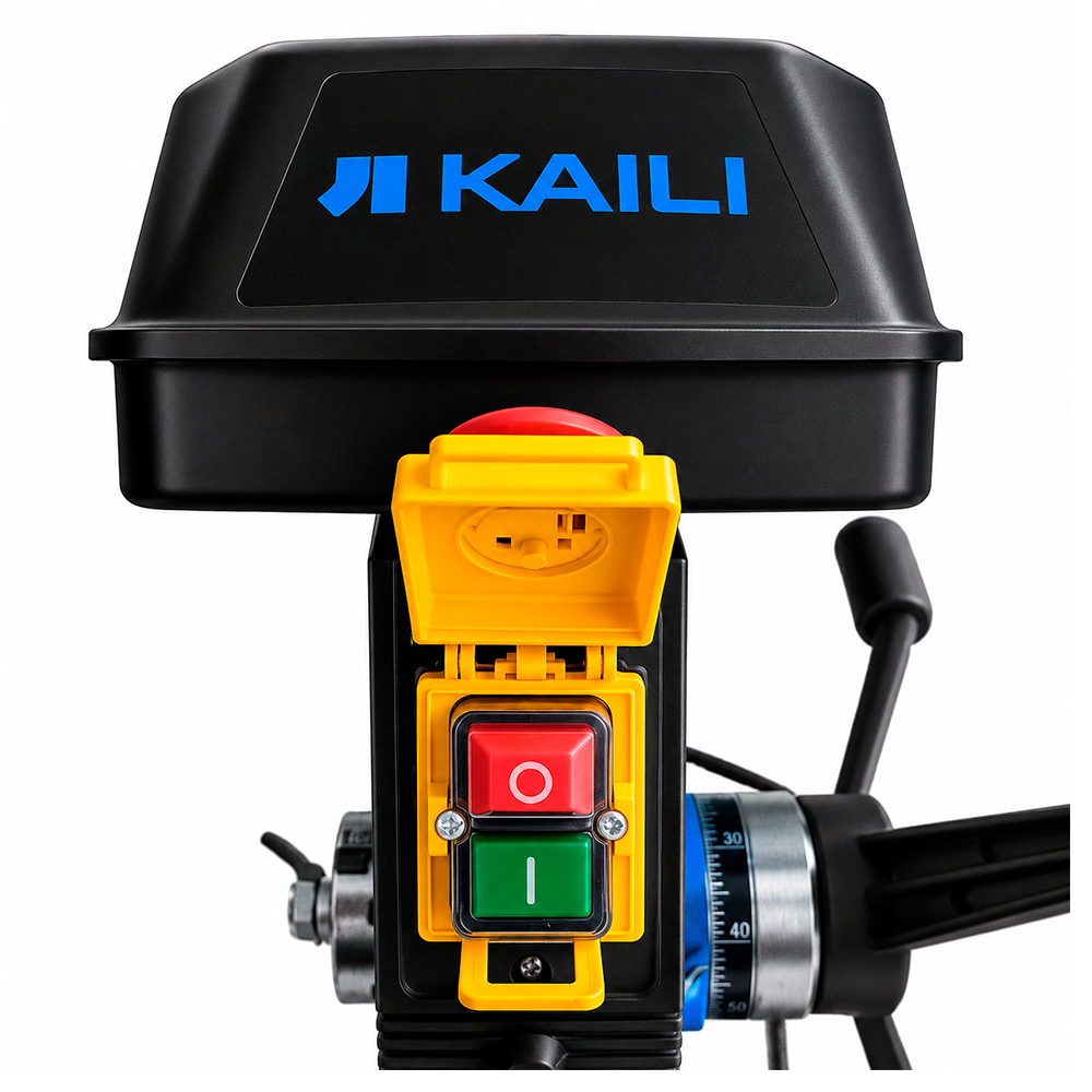 TALADRO DE COLUMNA PERFORADORA INDUSTRIAL KAILI KL838 20MM 1.5HP CON LASER GUIA Y LUZ LED - 4
