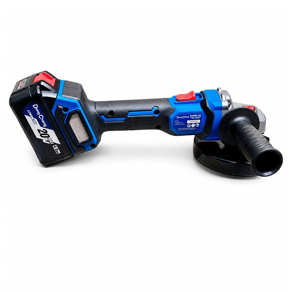 AMOLADORA ESMERIL ANGULAR INALAMBRICA 5' DONGCHENG DCSM08-125EM 20V 2BAT X 4AH BRUSHLESS - 5