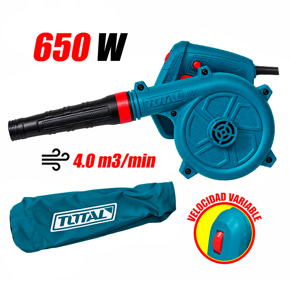 SOPLADORA ASPIRADORA TOTAL TB6566 650W 4M 3 VELOCIDAD VARIABLE - 1