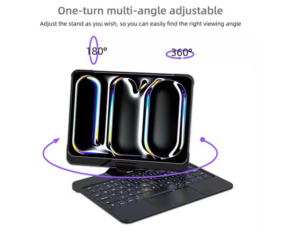 MAGIC KEYBOARD 360° PARA IPAD AIR 4 Y AIR 5 (10.9') - NEGRO - 2