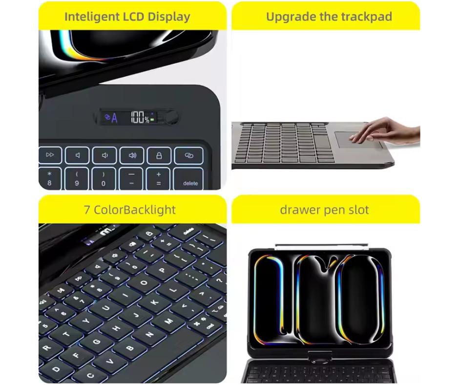 MAGIC KEYBOARD 360° PARA IPAD AIR 11' 2024 - NEGRO - 4