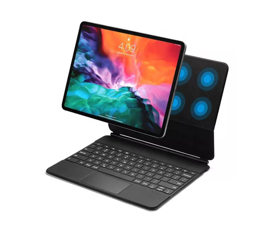 MAGIC KEYBOARD PARA IPAD PRO 12.9' ALTERNATIVO PREMIUM - COLOR NEGRO - 1