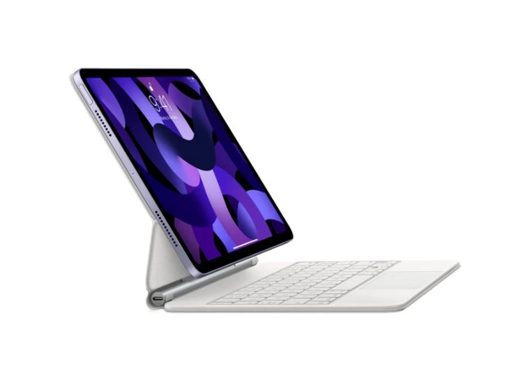 MAGIC KEYBOARD PARA IPAD 10MA Y 11VA GEN (A16) ALTERNATIVO PREMIUM - BLANCO - 1