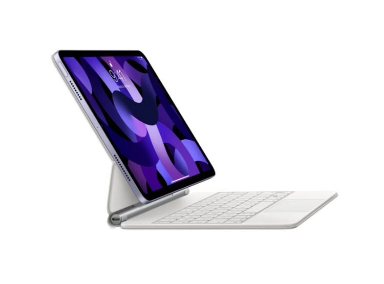 MAGIC KEYBOARD PARA IPAD 10MA Y 11VA GEN (A16) ALTERNATIVO PREMIUM - BLANCO - 1