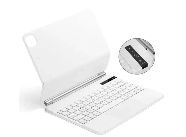 MAGIC KEYBOARD PARA IPAD 10MA Y 11VA GEN (A16) ALTERNATIVO PREMIUM - BLANCO - 2