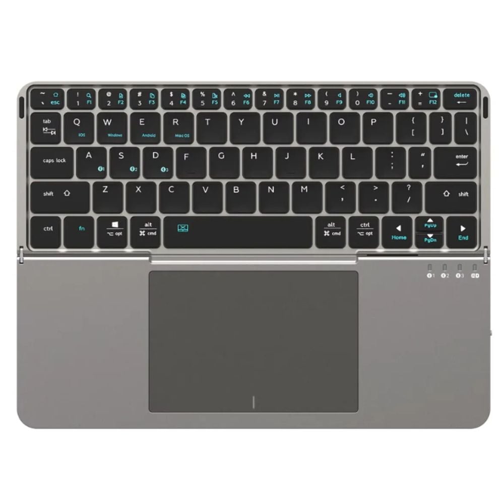 TECLADO PLEGABLE BLUETOOTH CON TOUCHPAD - GRAY - 1