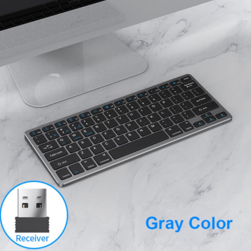 TECLADO MAGIC KEYBOARD BLUETOOTH ALTERNATIVO PREMIUM - GRAY - 1
