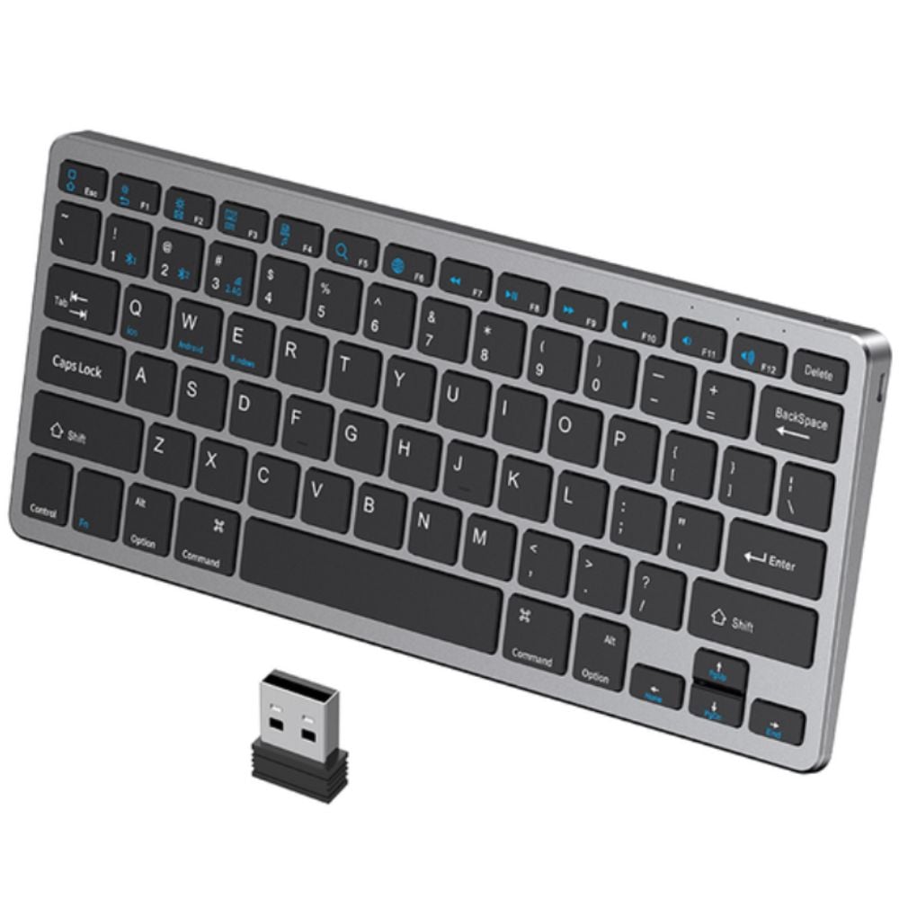 TECLADO MAGIC KEYBOARD BLUETOOTH ALTERNATIVO PREMIUM - GRAY - 2