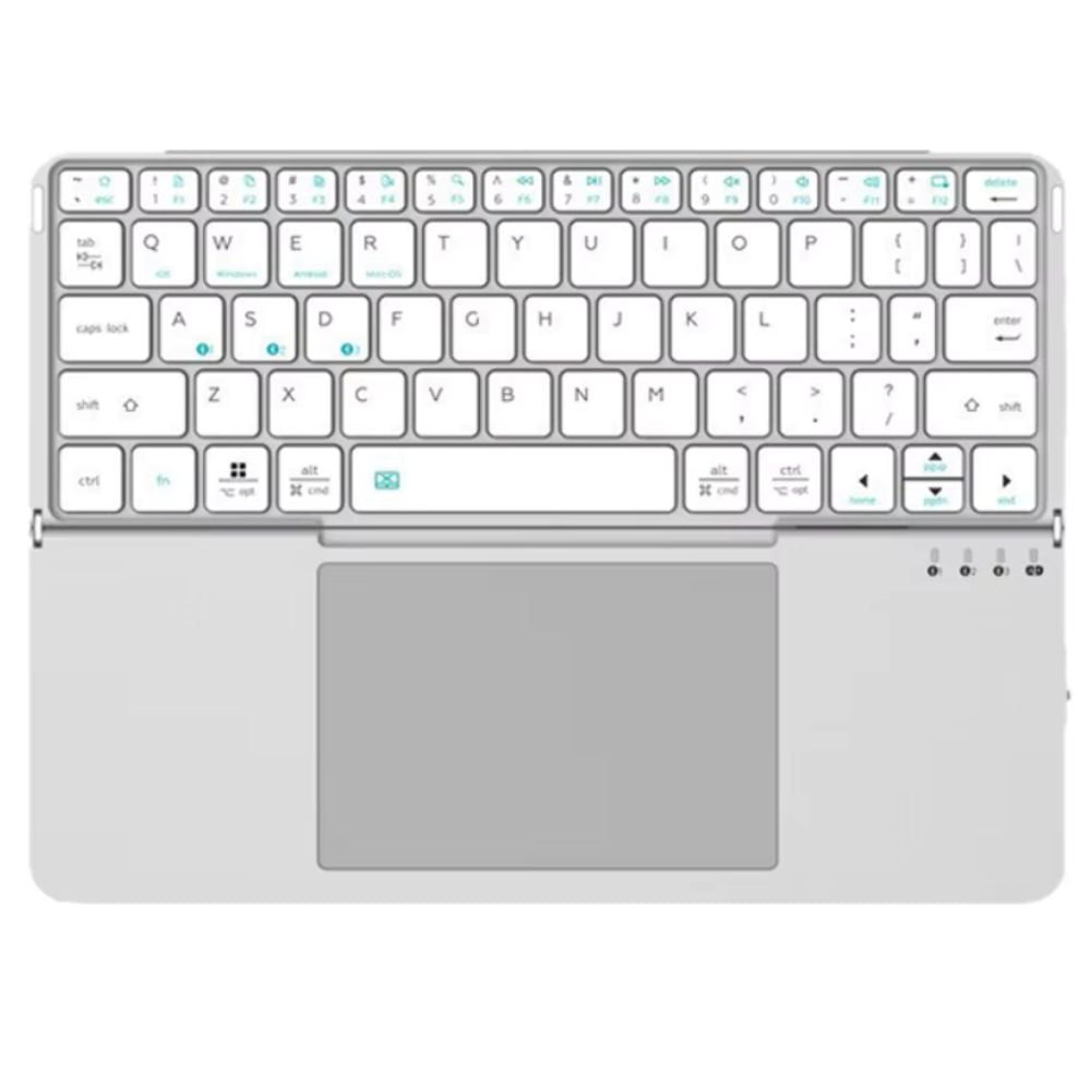 TECLADO PLEGABLE BLUETOOTH CON TOUCHPAD - SILVER - 1