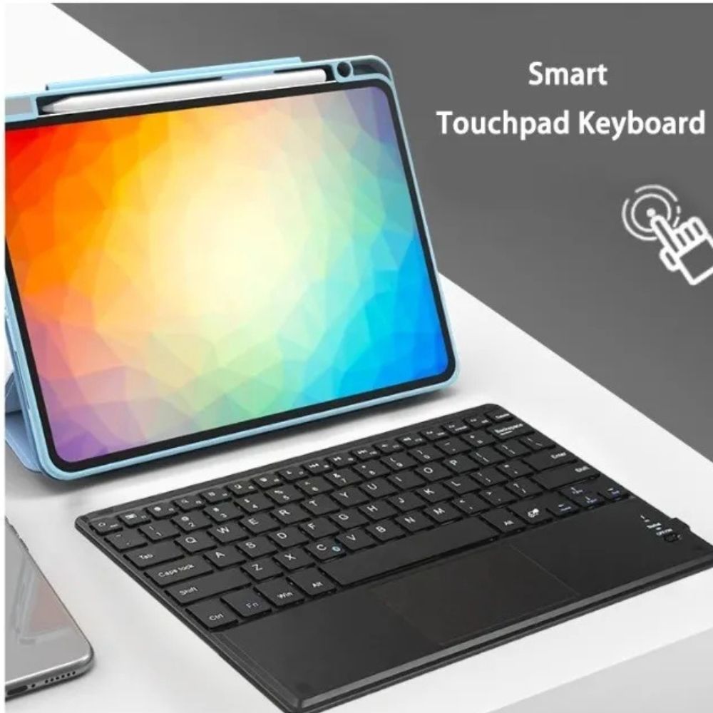 TECLADO TOUCHPAD BLUETOOTH ULTRA SLIM - NEGRO - 6