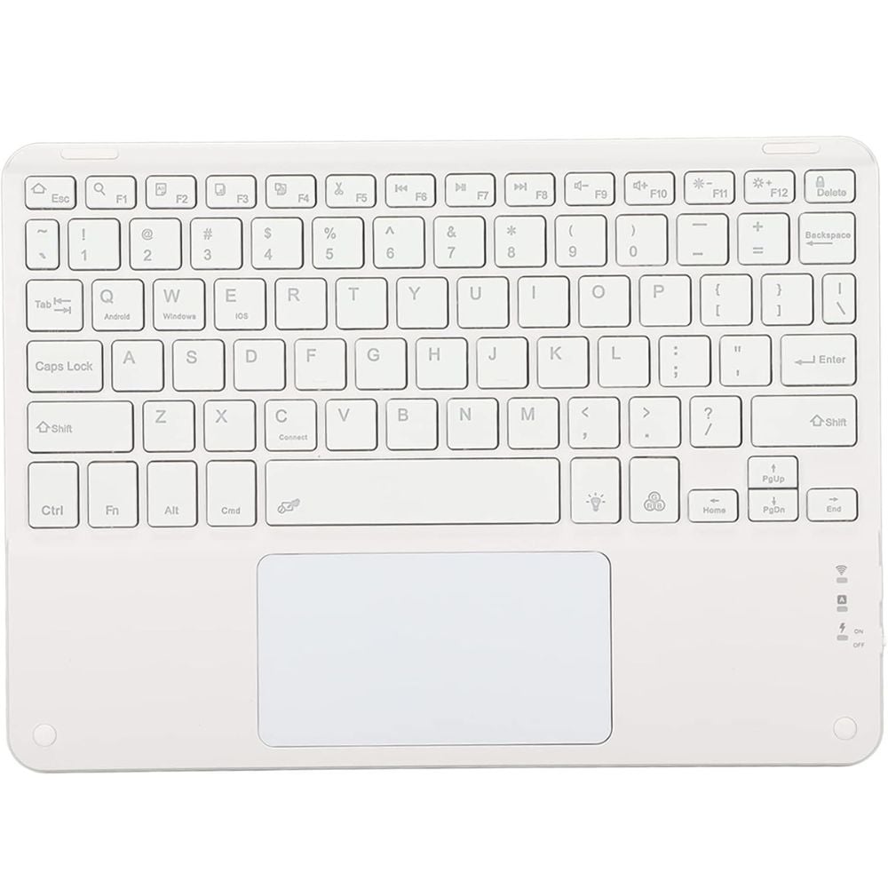 TECLADO TOUCHPAD BLUETOOTH ULTRA SLIM - BLANCO - 1